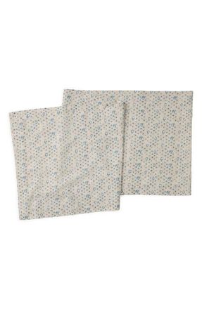 Coyuchi Coral Bell Print Table Runner in Cerulean at Nordstrom