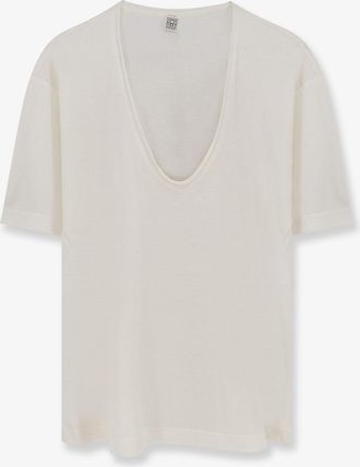 Toteme T-shirt in misto seta e cotone - TOTEME - gender_Woman