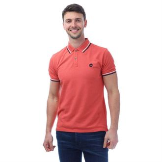 Timberland Heren Oyster River Katoenen Poloshirt (Roze)