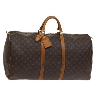 Louis Vuitton Tweedehands Canvas Louis Vuitton tassen - Dames - Pre-owned - Bruin - Maat: ONE Size Leer