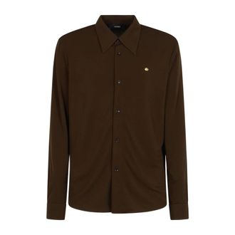 Amiri Casual overhemd met lange mouwen look - Heren - Casual Overhemden - Bruin - L - Overhemden