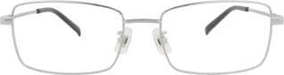 Dunhill 58mm Square Optical Glasses in Silver Silver Transparent at Nordstrom Rack