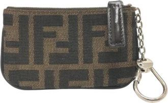 Fendi Tweedehands leren portemonnees - Dames - Vintage Accessoires - Bruin - ONE Size - Vintage