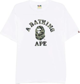 A Bathing Ape T-shirt 1st Camo College - Bianco