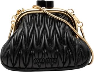Miu Miu Pre-owned Kisslock Frame Crossbody - - Pre-owned - Donna - Nero - ONE SIZE