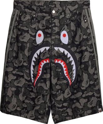 adidas x Bape Shark Denim Jorts Black KF4917