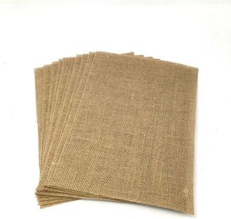 OEM Set De Table Jute - 12 X 17 Cm - Para Bodas Decoraci&oacute;n Interior - Pack De 10 Unidades