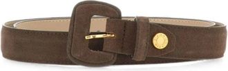 Gianni Chiarini Suede Belt 3 Cm - female - Gianni Chiarini - Belts - Brown - 85 CM - Accessories