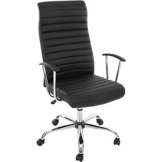 Hhg non utilizzato] Poltrona sedia ufficio girevole regolabile Cagliari computer gaming design moderno ecopelle, nero