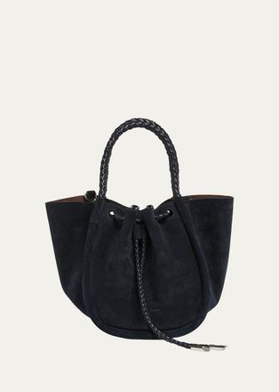 Proenza Schouler Small Ruched Suede Tote Bag