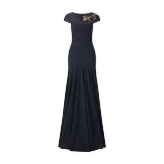 La Petite Robe Di Chiara Boni Avondjurk Maxi - Dames - Jurken - Blauw - Maat: L Leer