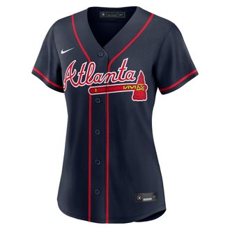 Nike Ronald Acu&ntilde;a Jr. Atlanta Braves Nike Womens MLB Replica Jersey in Blue | RPW60IM1AW9-TG1