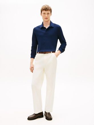 Tommy Hilfiger Mens Garment-Dyed Regular Fit Carpenter Pant - Ivory Silk - 31W x 29L