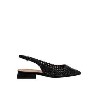 Alma En Pena Platte schoen details - Dames - Ballerinas - Zwart - 41 EU - Schoenen