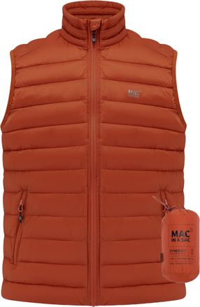 Mac in a Sac Synergy - Packable Mens Insulated Gilet - Burnt Orange - XXL