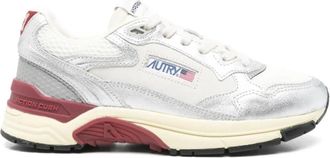 Autry Silver Lace Up Sneakers