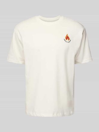 Mc Neal Loose Fit T-Shirt mit Rundhalsausschnitt in Offwhite, Gr&ouml;&szlig;e XXL