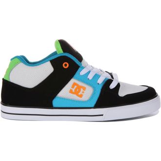 DC Sneakers, female, Multicolor, 3 UK, Pure Mid Top Trainers Black Blue