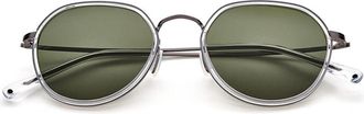 Paradigm 19-43 Polarized Gunmetal Mens Sunglasses Clear Size 49
