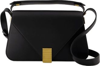 Lanvin Concerto Shoulder Bag In Black Leather