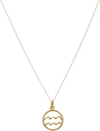 Italian Gold, Inc 10K Aquarius Zodiac Pendant Necklace