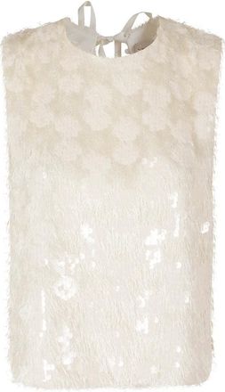 Semicouture Cara Top - Tops - Mujer - Blanco - L
