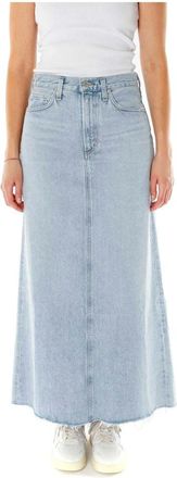 A Gold E Hilla Skirt - Dames - Spijkerrokken - Blauw - W24 - Katoen - Rokken