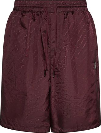 John Richmond Monogram Bermuda Shorts - Heren - Korte Broeken - Rood - S - Korte Broeken