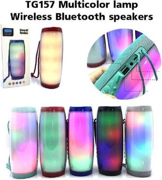Trade Shop Trade Shop - Altavoz Port&aacute;til De La Caja Bluetooth Tg-157 Colorido Led Led Usb Tf Tf Manos Libres
