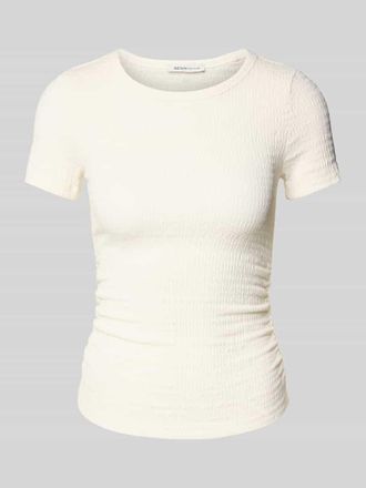 Tom Tailor Denim Regular Fit T-Shirt in Knitter-Optik in Offwhite, Gr&ouml;&szlig;e XL