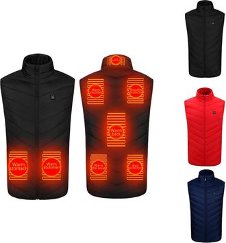 Generic Heated Jacket, 3 Temperature Control Settings, Fast Warmth Heated Gilet for Winter Outdoor Work & Hiking (No Battery Included)