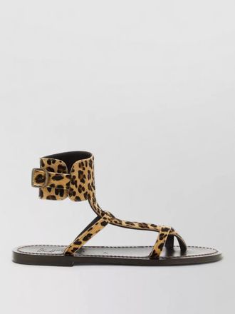 K.Jacques caravelle sandals ankle strap flat sole