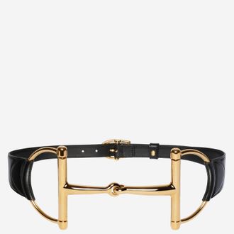 Gucci brede riem met extra grote sluiting