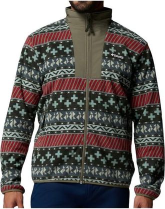 Columbia Sequoia Grove II Full Zip Printed Fleece Fleecejacke f&uuml;r Herren | grau