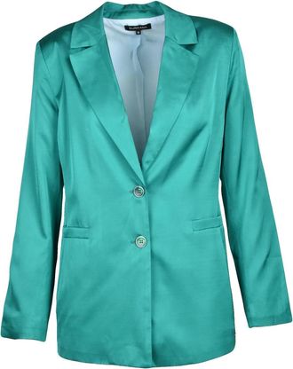 Surkana Satin-Finish Blazer Jacket with Elegant Design