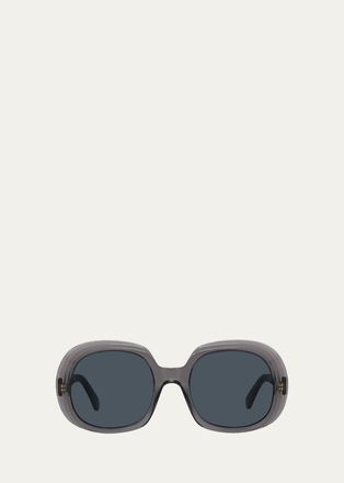 Loewe Anagram 54MM Round Sunglasses