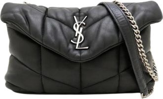 Saint Laurent Pre-owned Vintage Schoudertas - Dames - Vintage Schoudertas - Zwart - ONE Size - Leer - Vintage
