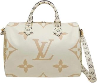 Louis Vuitton Pre-owned Vintage Coated Canvas Handbag - Dames - Vintage Handtas - Beige - ONE Size - Vintage