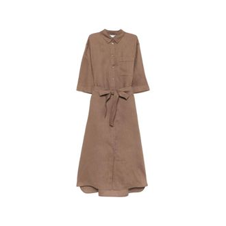 Max Mara Shirt Dresses, female, Brown, Size: XL Shirt Dresses