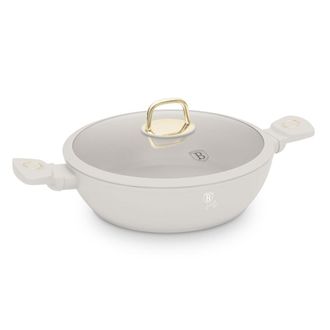 OEM Maceta Plana De Titanio Con Tapa, 28 Cm, Berlinger Haus Bh-8068 Sahara