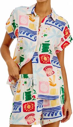 Rails Farrah Button-Up Shirt In Bahama