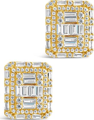 Sterling Forever Jana Statement Stud Earrings in Gold at Nordstrom Rack