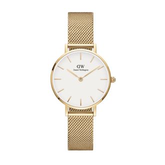 Daniel Wellington Gouden Petite Ever Dameshorloge - Dames - Horloges - Wit - ONE Size - Accessoires