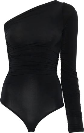 Wolford Body monospalla a maniche lunghe - Nero