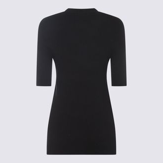 Jil Sander Ribbed Cotton Sweater - Black