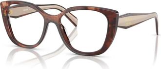 Prada Stijlvolle Brillenmonturen - unisex - Brillen - Bruin - 53 MM - Accessoires