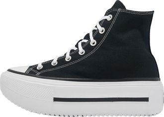 Converse Chuck Taylor All Star Lift Double Stack Hi Black White A12975C