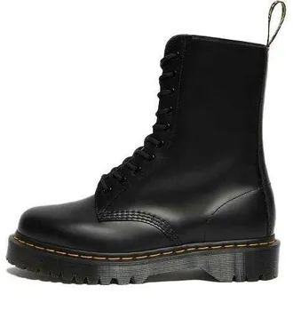 Dr. Martens Dr.Martens 1490 Bex Smooth Leather Mid Calf Boots Black 26202001