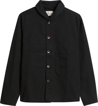 Imperfects Shepherds Craft Canvas Shirt in Obsidian at Nordstrom, Size Xx-Large