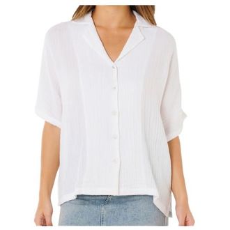 Rip Curl Premium Surf S/S Shirt Bluse f&uuml;r Damen | wei&szlig;